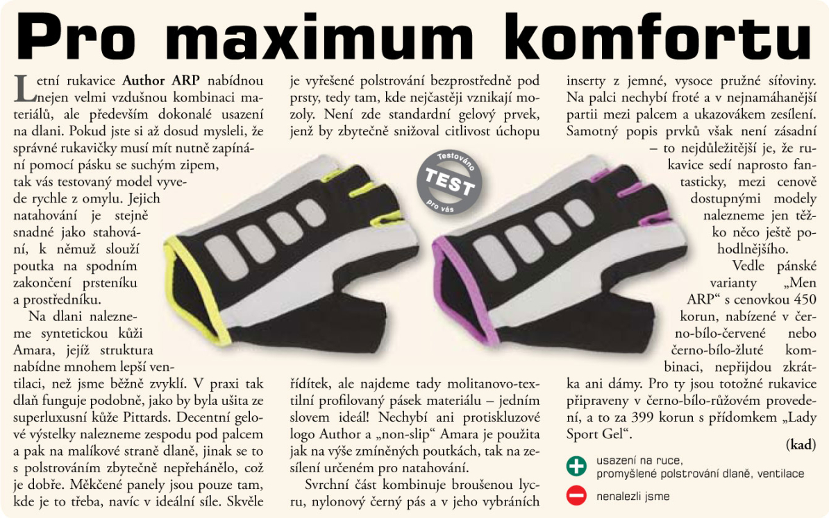 detail AUTHOR Rukavice Men ARP k/p