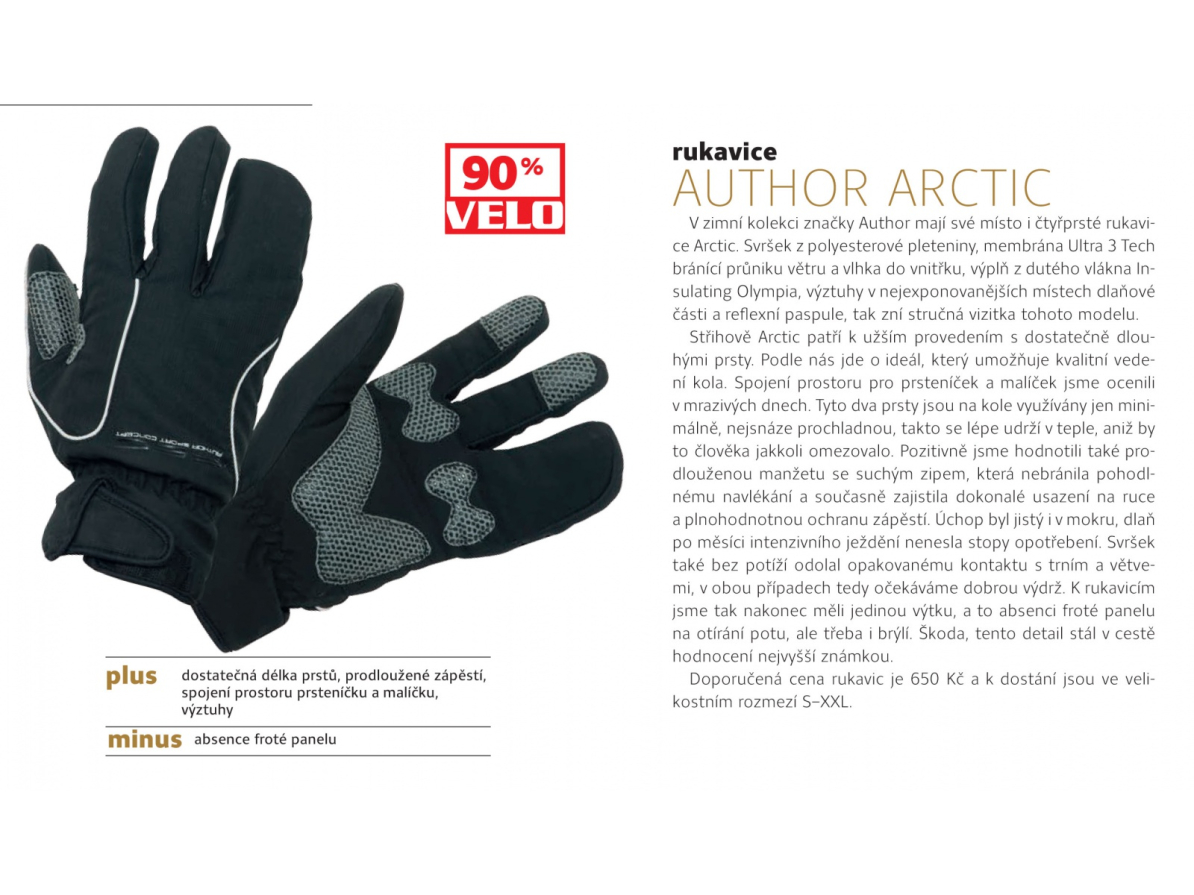 detail AUTHOR Rukavice Arctic