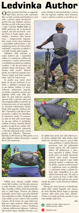 detail AUTHOR Ledvinka cyklist. A-L Gale