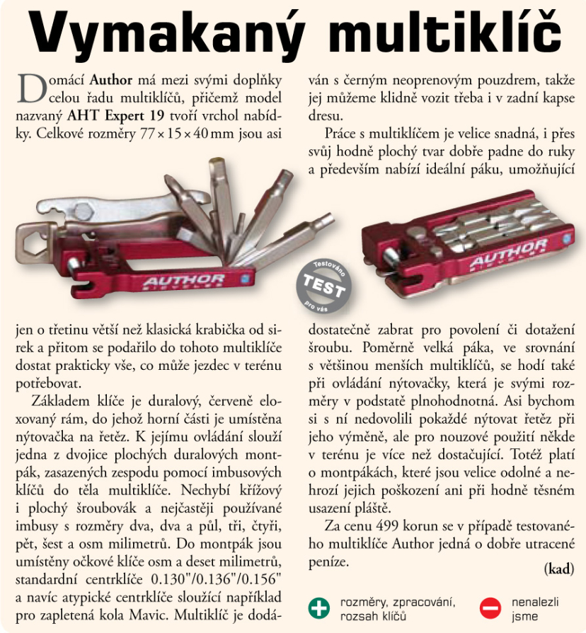 detail AUTHOR Nářadí AHT Expert 19