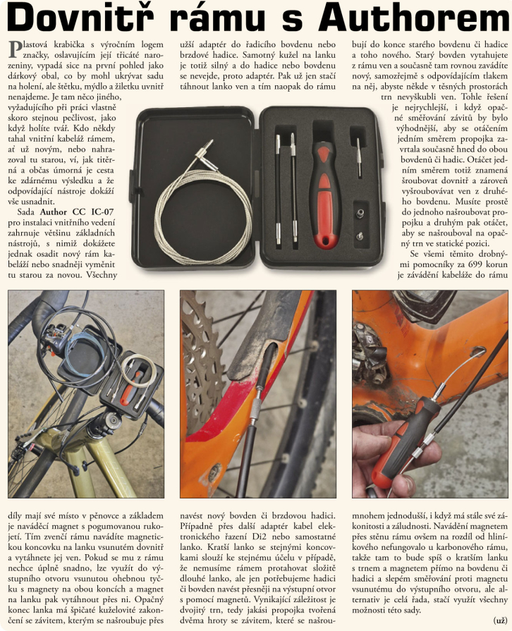 detail AUTHOR Sada pro montáž vnitřního vedení CC IC-07