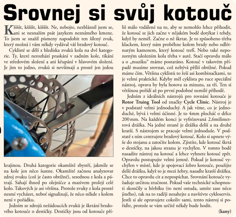 detail AUTHOR Nářadí rovnač kotoučů CC BR05