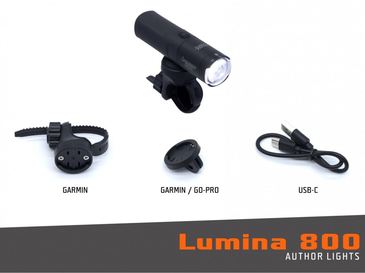 detail AUTHOR Světlo př. LUMINA 800 lm USB Alloy