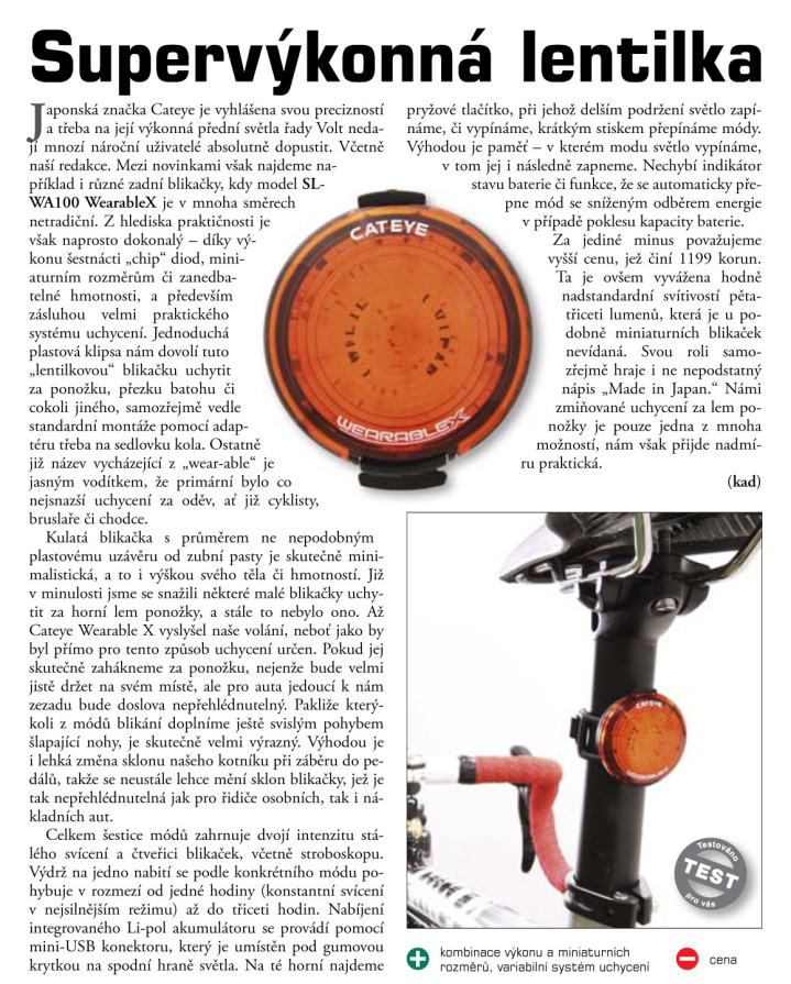 detail CATEYE Světlo zad. CAT TL-LD710K Rapid X2 Kinetic