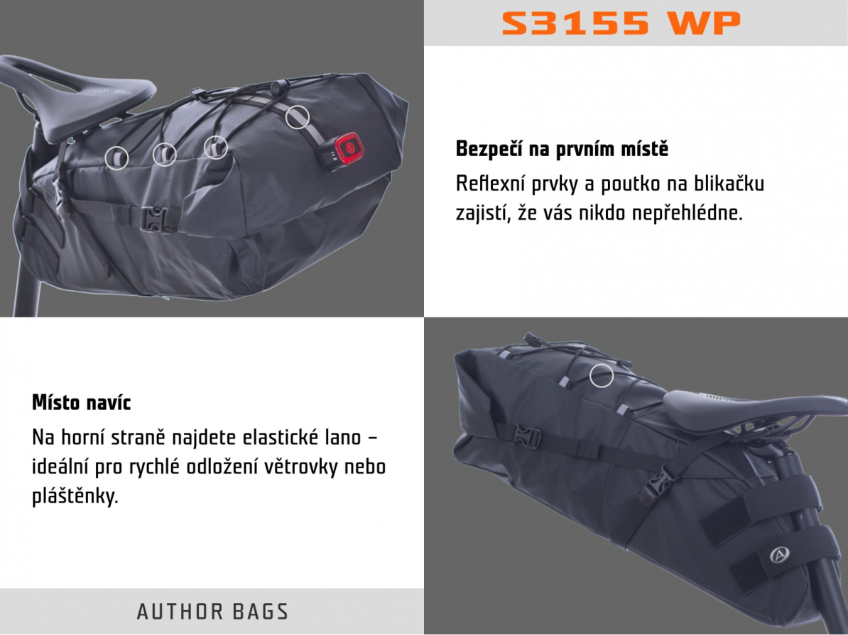 detail AUTHOR Brašna pod sedlo A-S3155 SuMo Waterproof X25