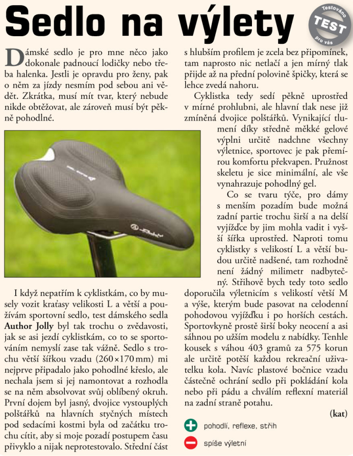 detail AUTHOR Sedlo ASD Jolly