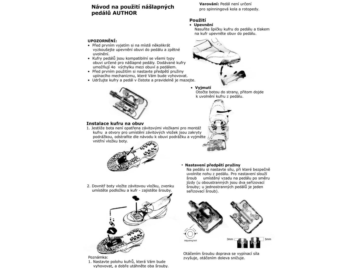 detail AUTHOR Pedál A-sport 25